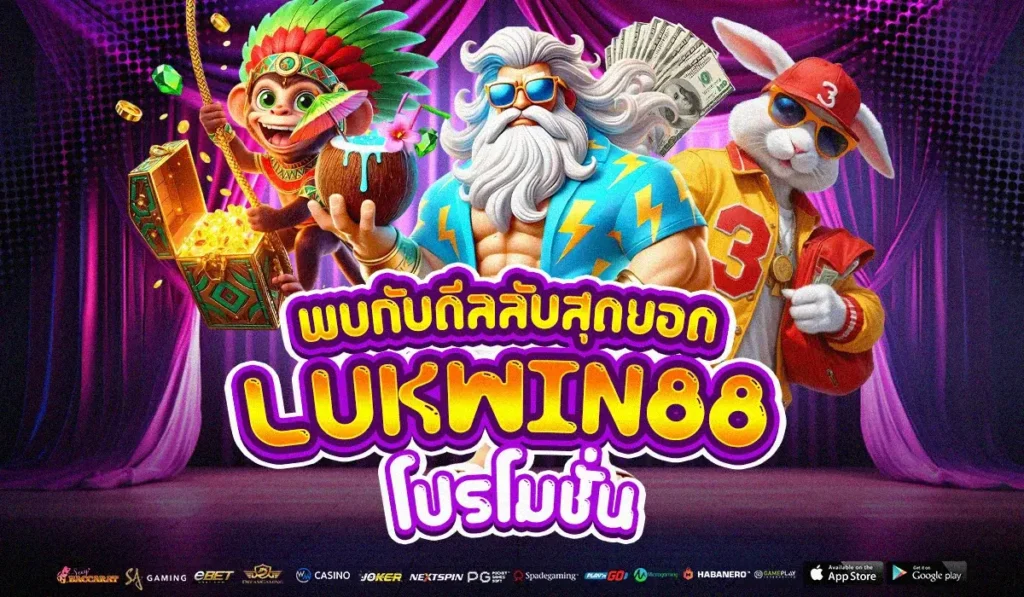 พบกับดีลลับสุดยอด กับ LUKWIN88 โปรโมชั่น แจกจริงทุกโ