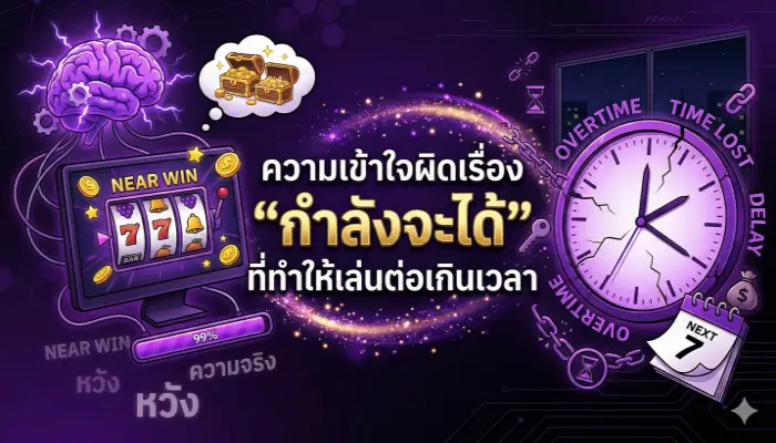 ความเข้าใจผิดเรื่อง “กำลังจะได้” ที่ทำให้เล่นต่อเกินเวลา